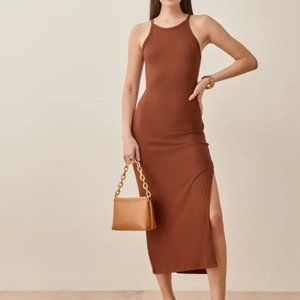 Reformation Jael Dress in Chestnut